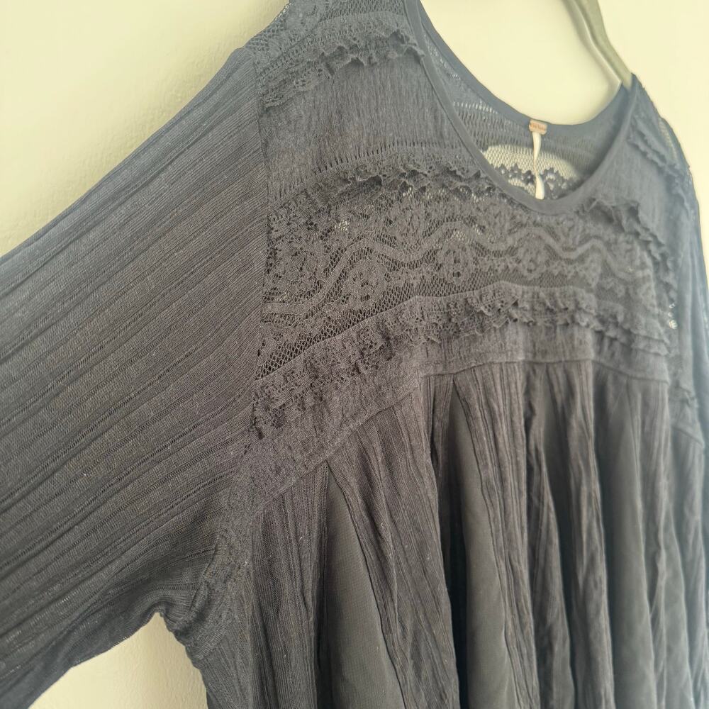 Free People Penny Lane Tunic in Black - Picture 4 of 8